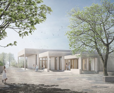 Hummburkart Architekten: Neubau Pfarreisaal Muri / Inspiration Matterhaus