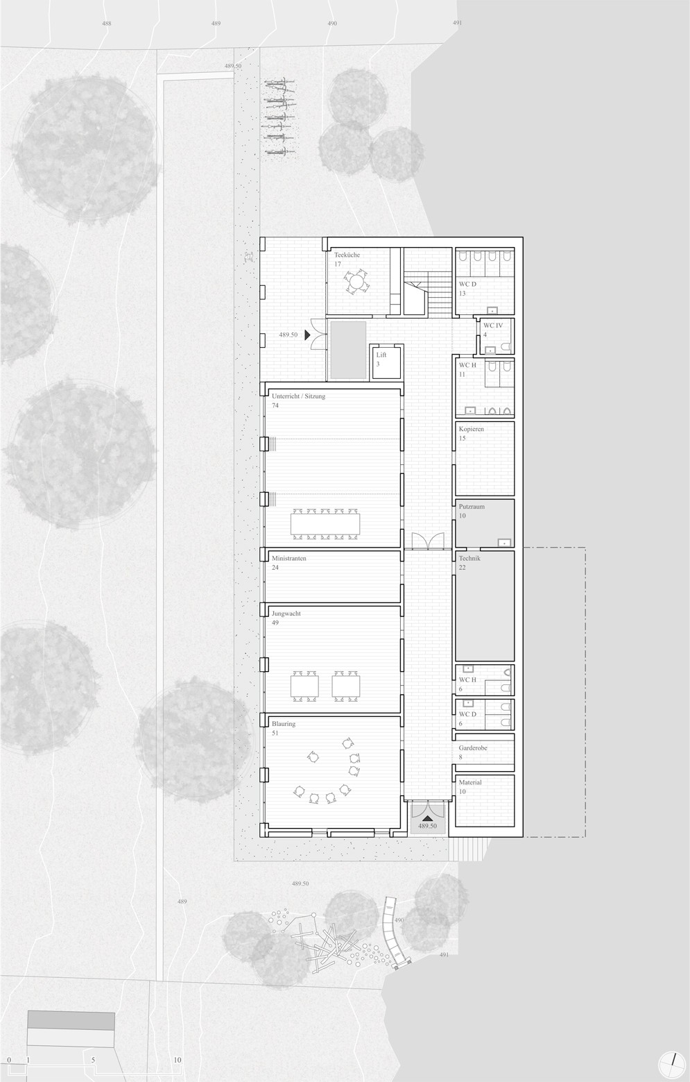 HUMMBURKART ARCHITEKTEN: Neubau Pfarreisaal Muri / Inspiration Matterhaus