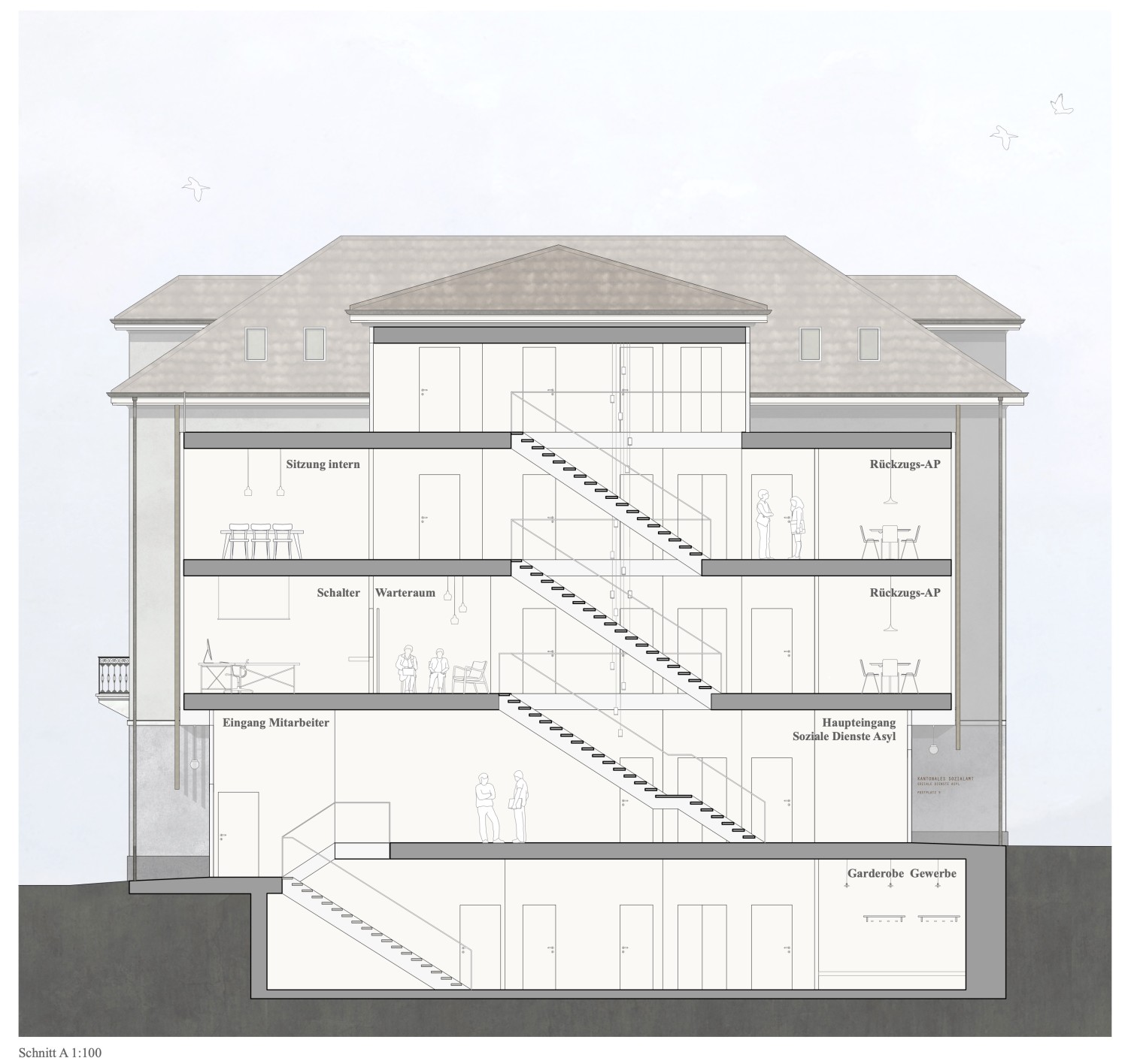 HUMMBURKART ARCHITEKTEN: Instandsetzung Neugasse 1 in Zug