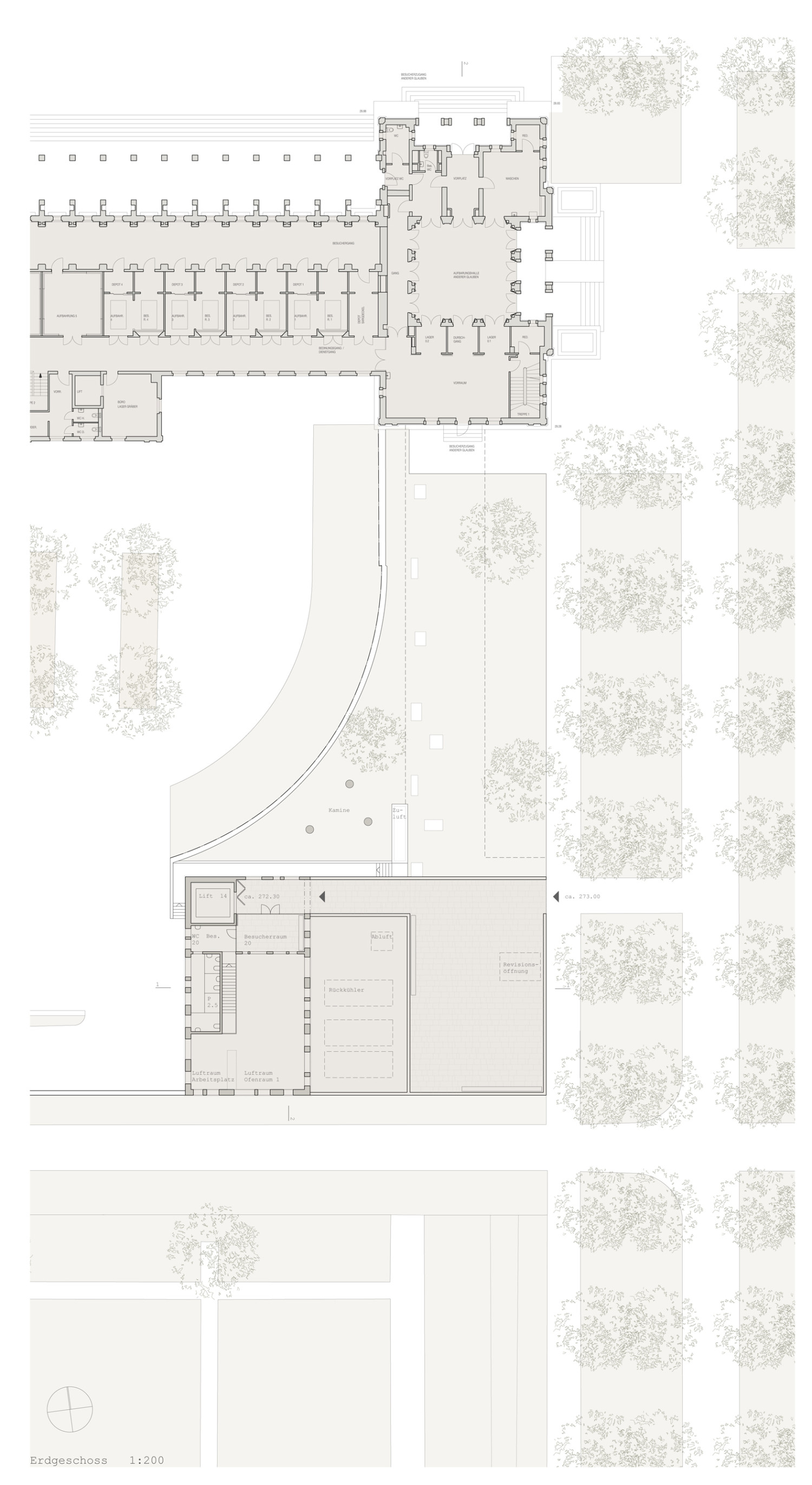 HUMMBURKART ARCHITEKTEN: Krematorium H&ouml;rnli in Basel