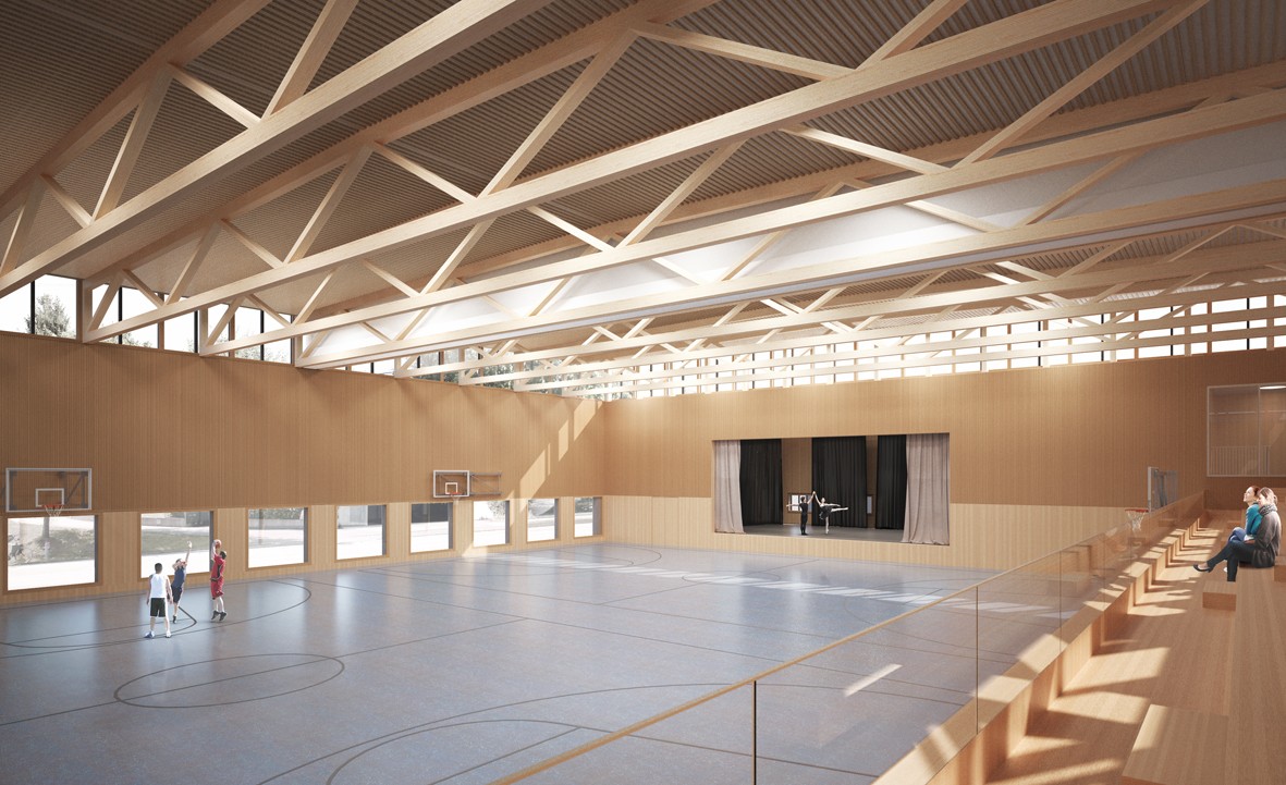 HUMMBURKART ARCHITEKTEN: Mehrzweckhalle in Hausen