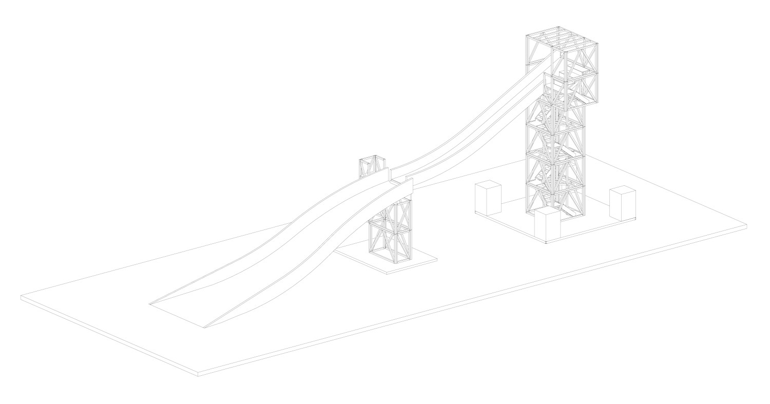 HUMMBURKART ARCHITEKTEN: Mobile Skisprunganlage