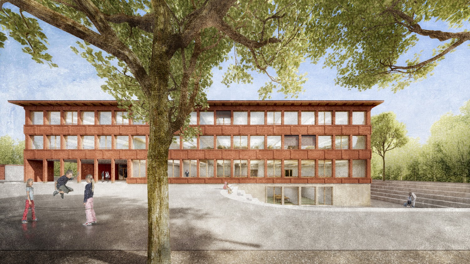 HUMMBURKART ARCHITEKTEN: Neubau Schulhaus Risiacher in Buchs