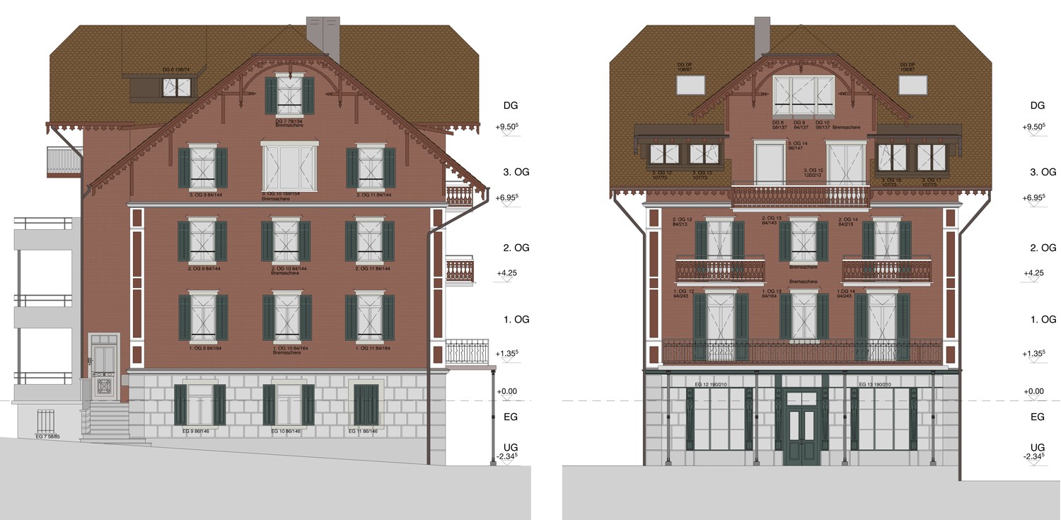 HUMMBURKART ARCHITEKTEN: Renovation Holzhaus Seeplatz in Buochs