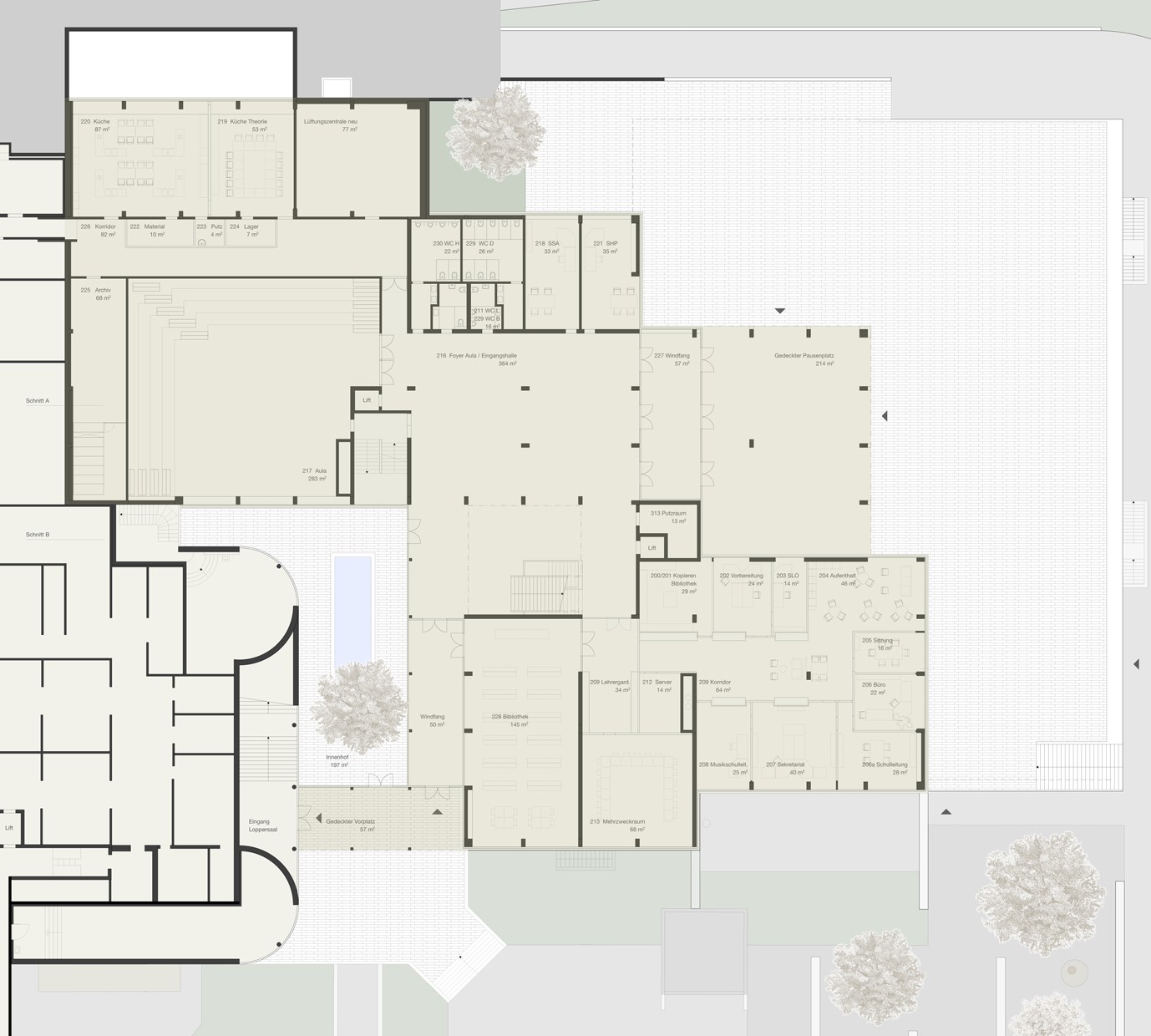 HUMMBURKART ARCHITEKTEN: Sanierung und Erweiterung Schulanlage Grossmatt Hergiswil