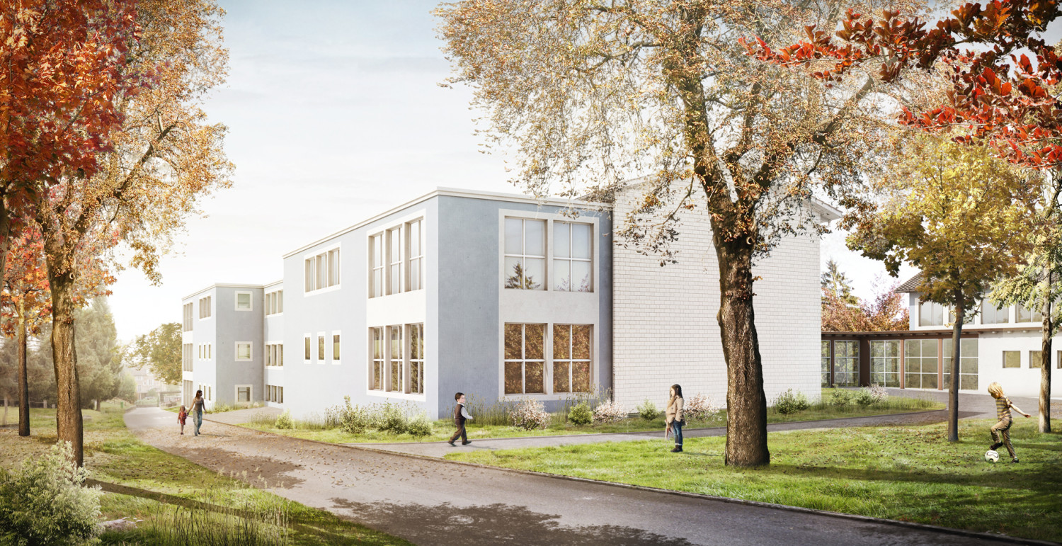 HUMMBURKART ARCHITEKTEN: Umbau und Erweiterung Schulhaus H&uuml;beli in Eschenbach
