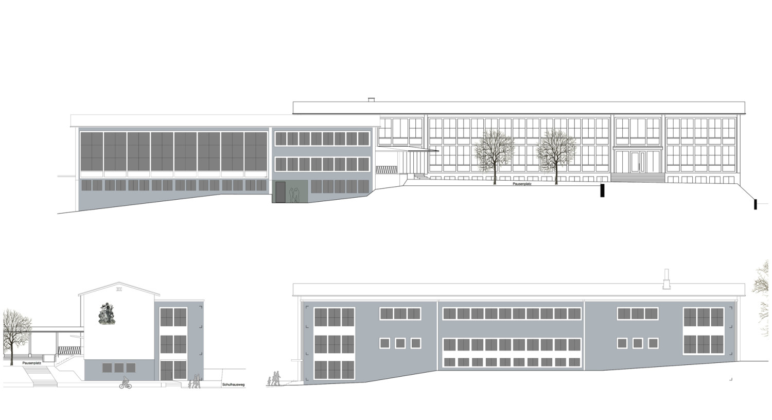 HUMMBURKART ARCHITEKTEN: Umbau und Erweiterung Schulhaus H&uuml;beli in Eschenbach