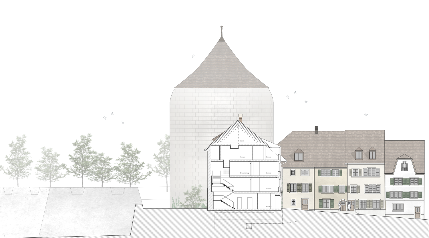 HUMMBURKART ARCHITEKTEN: Wiederaufbau Th&uuml;ringenhaus Solothurn