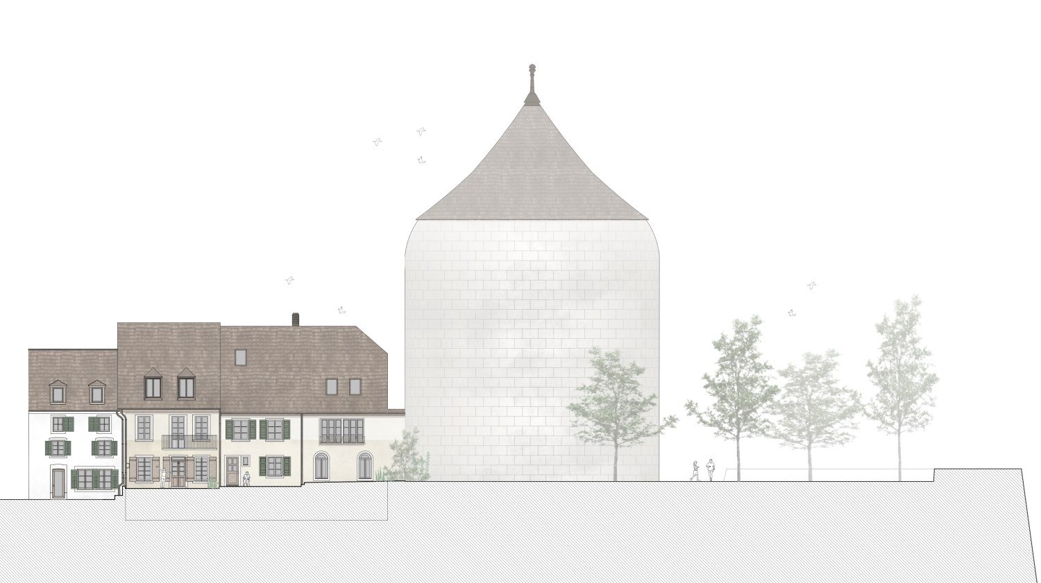 HUMMBURKART ARCHITEKTEN: Wiederaufbau Thüringenhaus Solothurn